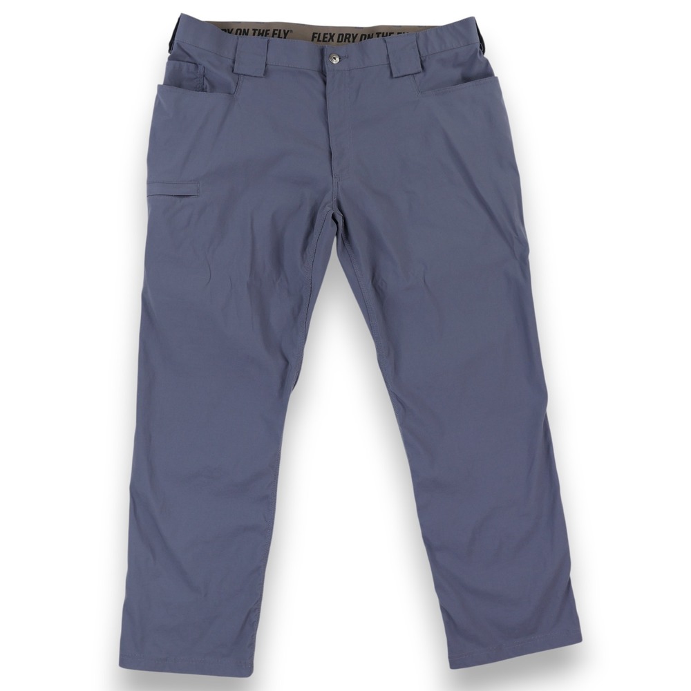 Duluth Trading Co Flex Dry on the Fly Pants Mens 42x32 (Fits 41x32) Blue Gray